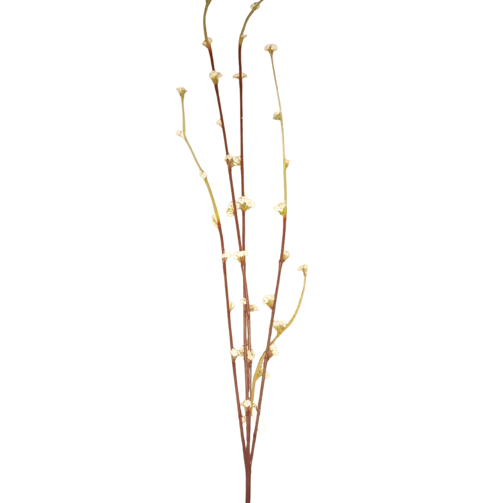 10 Pcs .40" White Blossom Faux Floral Accent Cherry Blossoms - Picture 5 of 12